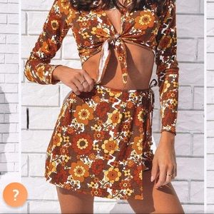 Her Pony NWT Margaux split skirt, size small